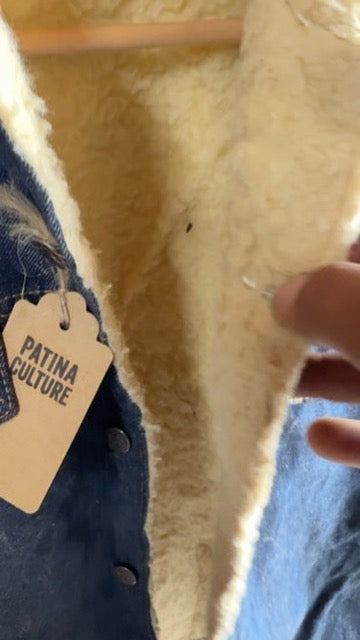 Sears Roebucks Denim Vintage Sherpa