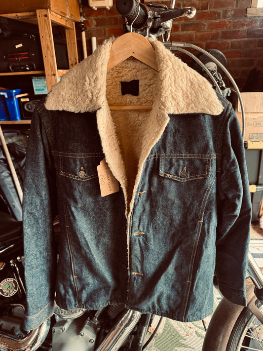 Sears Roebucks Denim Vintage Sherpa