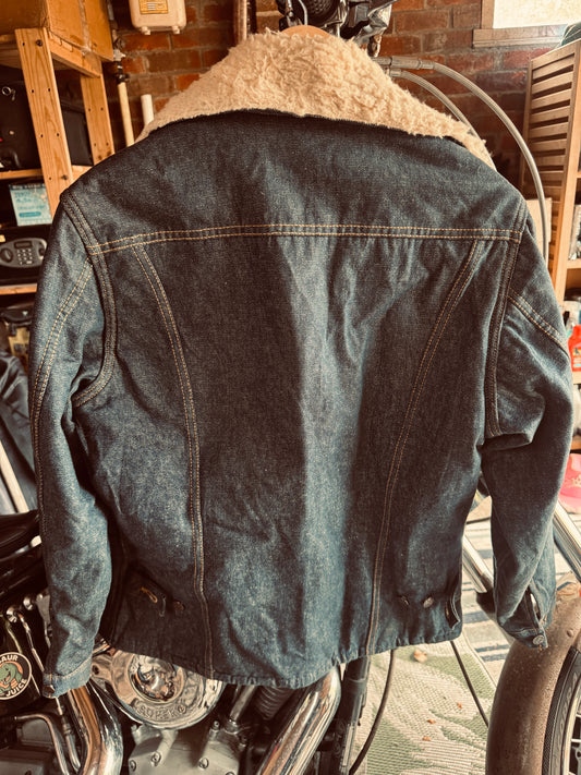 Sears Roebucks Denim Vintage Sherpa