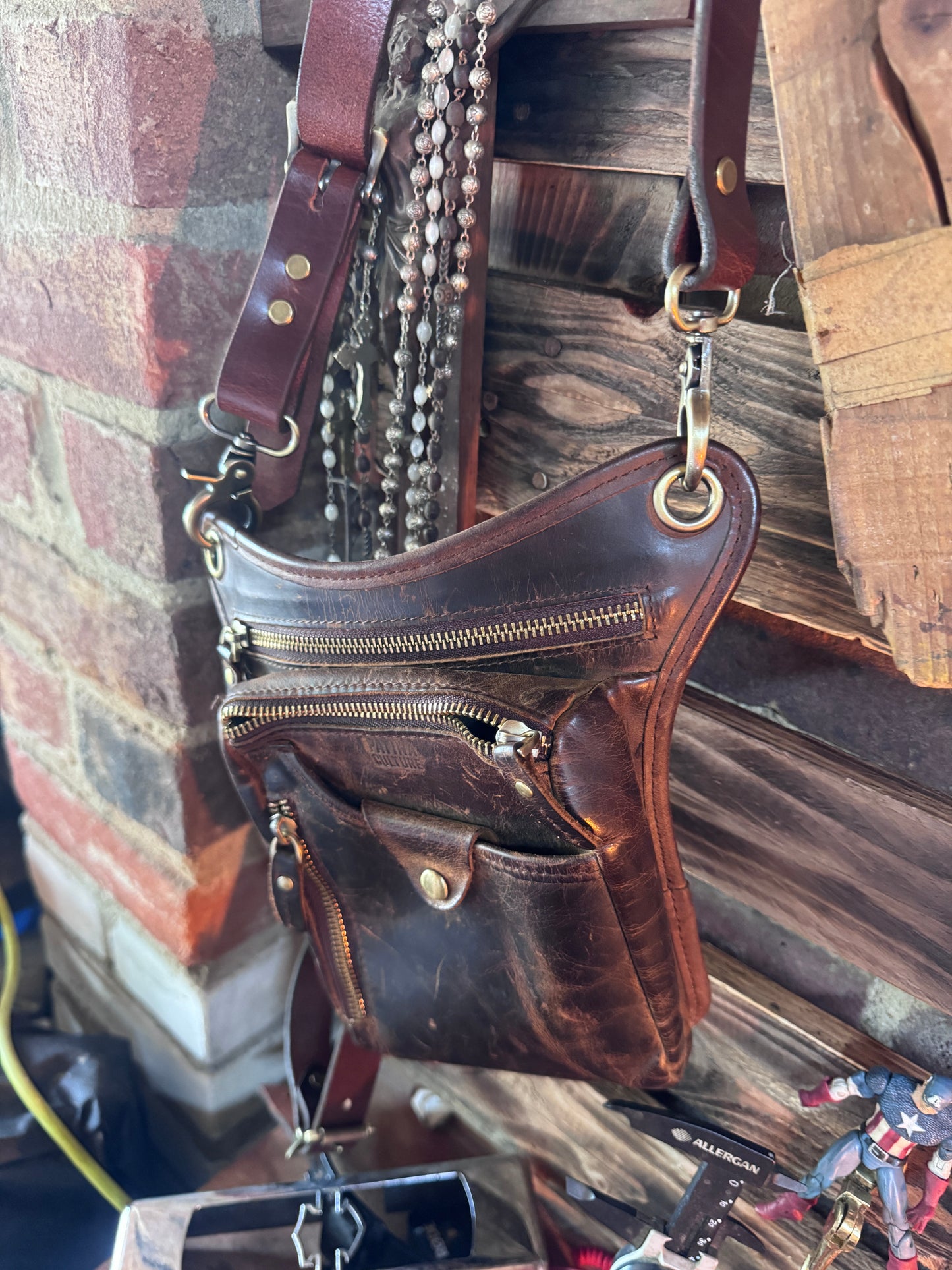 Patina Culture Side Bag - Tobacco
