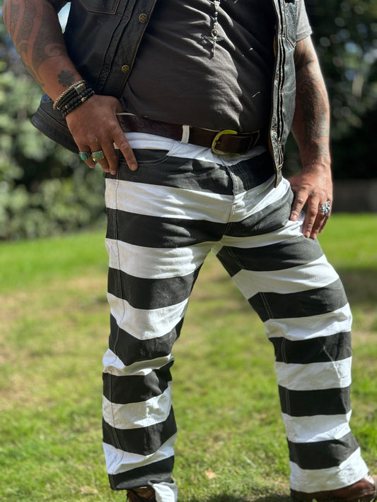 The Devils Cloth Striped Pants